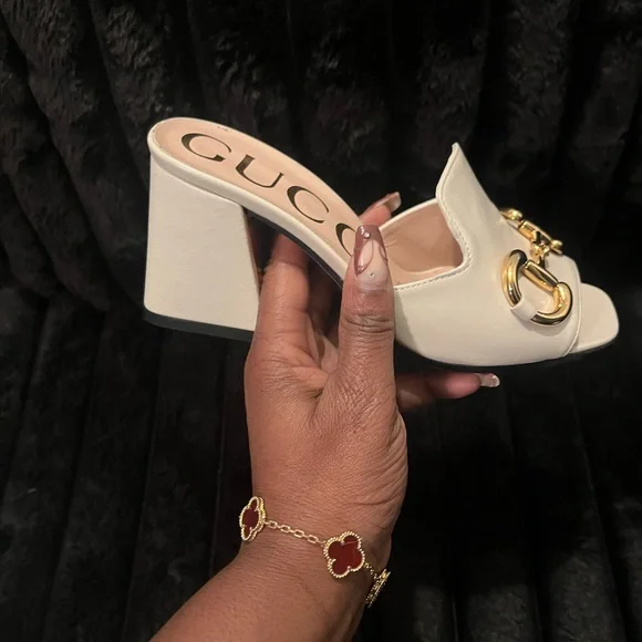Gucci Leather Mules - Picture 1 of 6